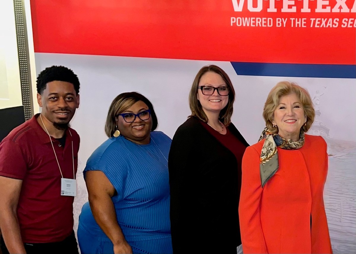 Liberty County Elections Department Staff with Jane Nelson, Texas Secretary of State
